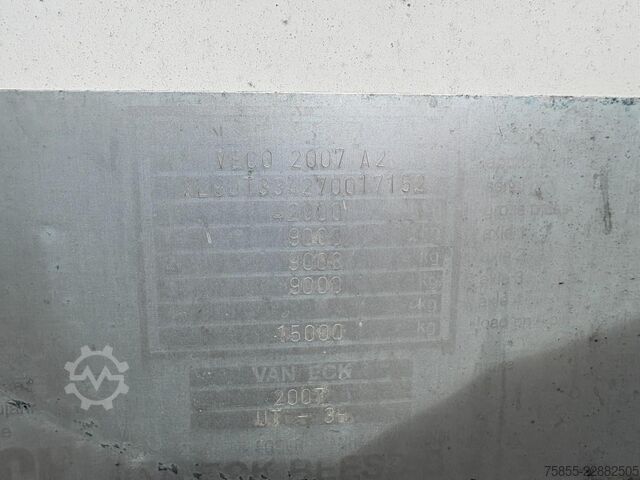 Gesloten bak Van Eck UT-3B Iso Box / Steering-Lenkung / NL Trailer /...