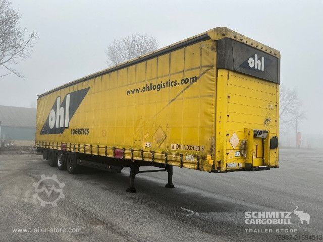 Open semitrailer with tarp Schmitz Cargobull Curtainsider Mega