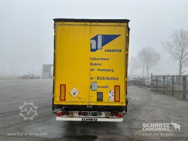 Open semitrailer with tarp Schmitz Cargobull Curtainsider Mega