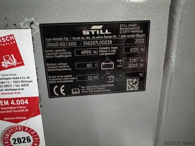 Elektromos – 4 kerék Still RX60-50/600