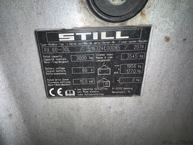 Elektromos – 4 kerék Still RX60-30L