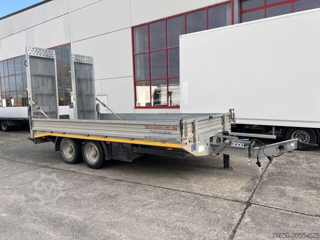 Tieflader Anhänger Möslein TTS 11 Schwebheim  Tandemtieflader, Breite Rampen, Wenig Benutzt