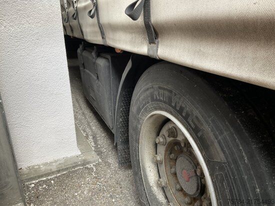 Brandalı açık yarı römork KöGEL MEGA TRAILER 15.00 LANG, SAF, HUBDACH, MIETKAUF MGL.