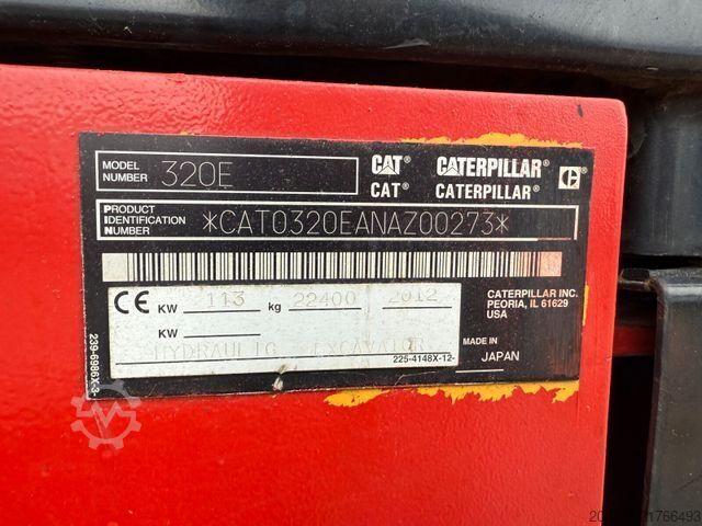 Paletli ekskavatör CATERPILLAR 320E Kettenbagger *Abbruch *Long Arm *Hubkabine