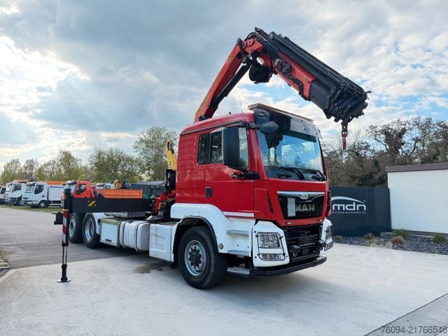 Γερανός τοποθετημένος σε φορτηγό MAN TGS 26.440 6x4 ALLRAD KRAN 21m Seilwinde 5./6.