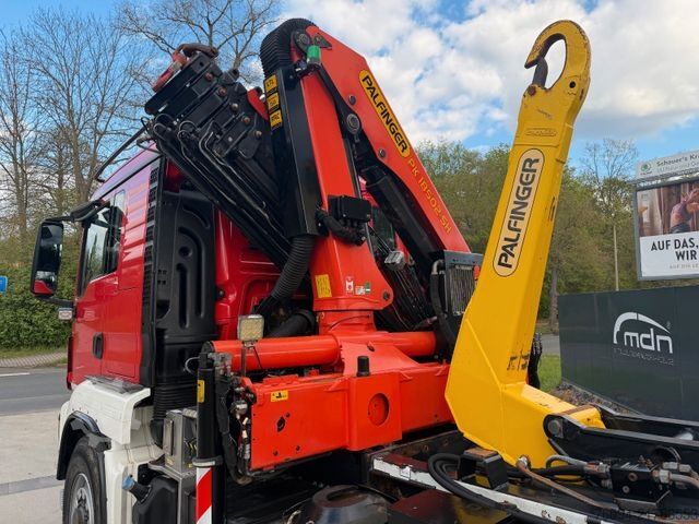 Φορτηγό γερανός roll-off MAN TGS 26.440 6x4 ALLRAD KRAN 21m Seilwinde 5./6.