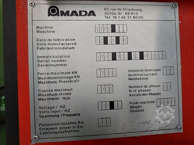 Piegatrice CNC idraulica AMADA ITPS 100-30
