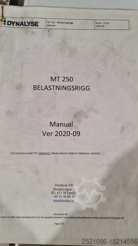 Bøjemaskine Dynalyse MT250