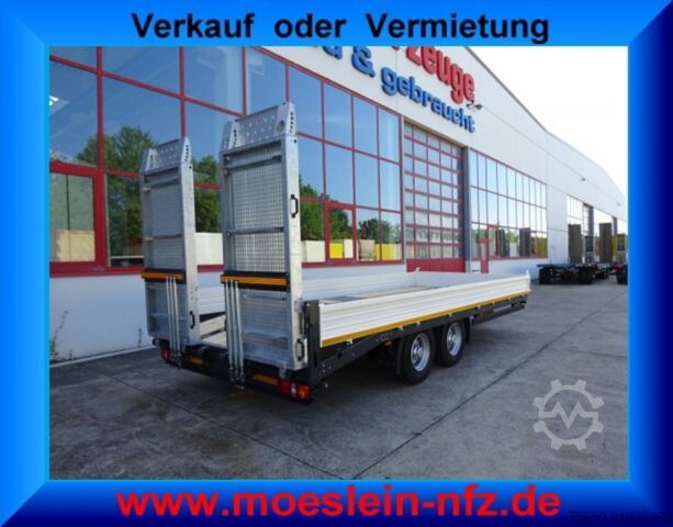 Remorque porte-engins surbaissée Möslein TTT 11-6,2 BR Weiß  Tandemtieflader mit breiten RampenNeufahrzeug
