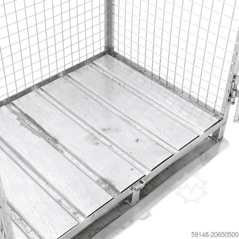 Gebruikte Anti-diefstal gaascontainer afsluitbaar - L:1200 x B:800 x H:2200mm - Zink - Kruizinga 99-4502-AD-GB
