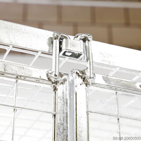 Gebruikte Anti-diefstal gaascontainer afsluitbaar - L:1200 x B:800 x H:2200mm - Zink - Kruizinga 99-4502-AD-GB