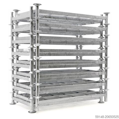 Gebruikte Mobiele stapelrack mobiele rack partij aanbieding - L:2015 x B:1165 x H:300mm - Kruizinga 99-620GB-PAL