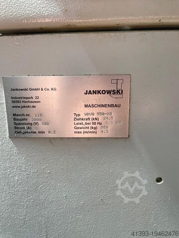 Máquina de pré-tracção, aparelho de pré-tracção Jankowski WDVG 550-XS