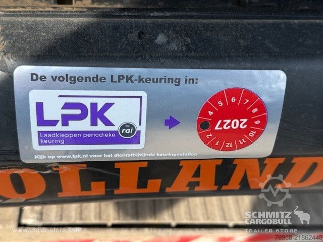 Åben sættevogn med presenning Schmitz Cargobull Curtainsider Standard Ladebordwand