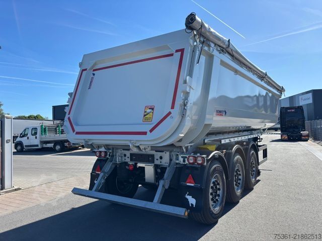Billenős félpótkocsi SCHMITZ CARGOBULL SKI S3D 24 SL 8.2 Stahlrund 31,9 m3 Liftachse