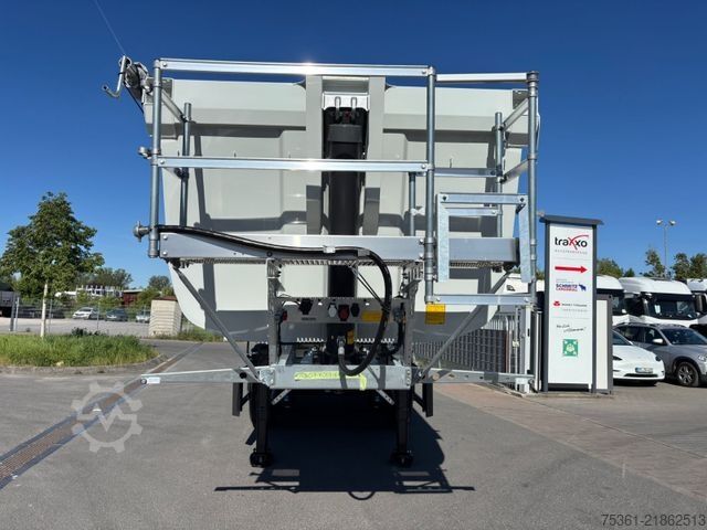 Billenős félpótkocsi SCHMITZ CARGOBULL SKI S3D 24 SL 8.2 Stahlrund 31,9 m3 Liftachse