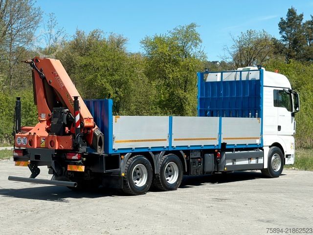 Kamyon üzerine monteli vinç MAN TGX 28.480 Pritsche 7,10 m+ PK 27002/FUNK * TOP