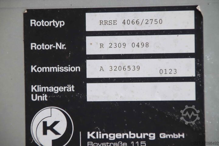 Varmeveksler Klingenburg RRSE 4066/2750