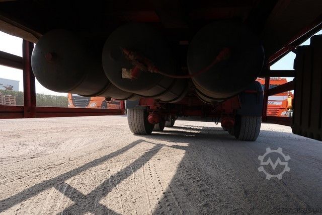 Open semitrailer RENDERS Baustoffpritsche Rollkran Kennis 14 aus 2010