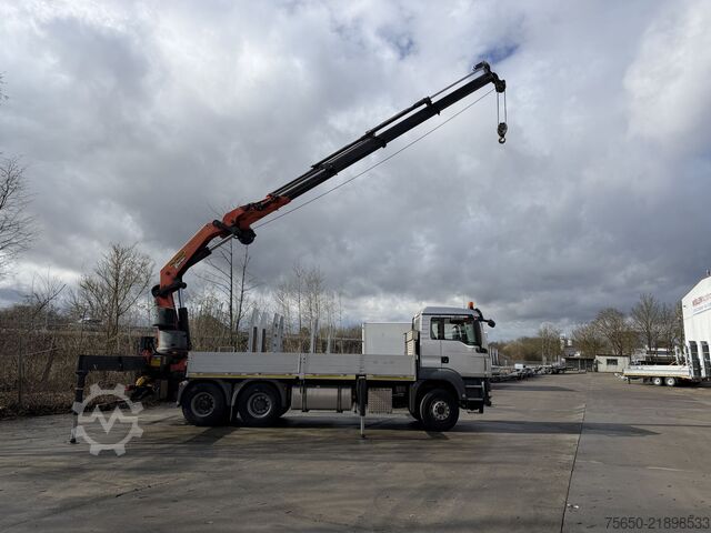Düz kasa kamyon MAN Truck & Bus TGA08  TGS 26.440 6 x 4 BL mit Kran PK53002