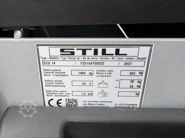 VS-22790 Elektrische palletwagen Nieuw Still ECU14 STILL ECU14