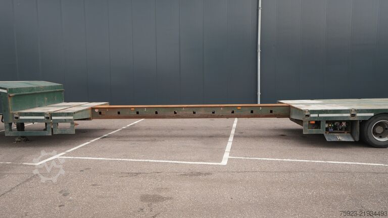 Semi-remorque surbaissée Broshuis 5 axle low loader extendable