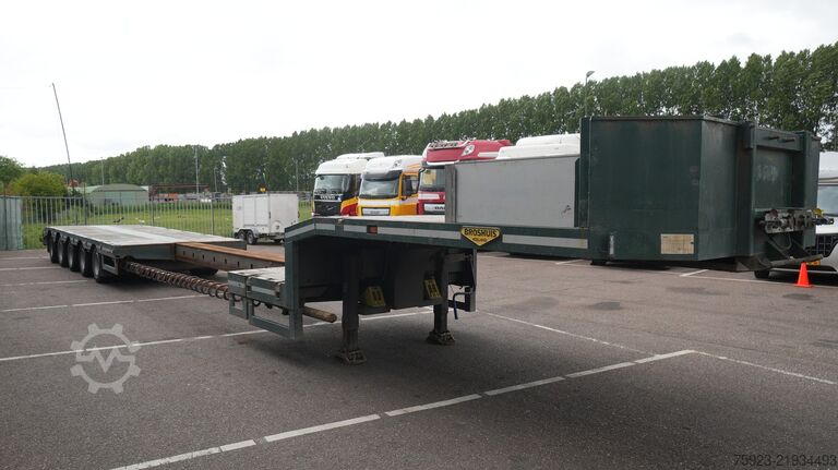 Semi-remorque surbaissée Broshuis 5 axle low loader extendable