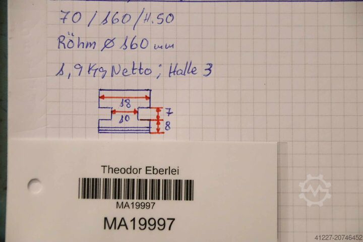 Wisselbekken voor vierklauwplaat, 2 sets Röhm Breite 18 mm
