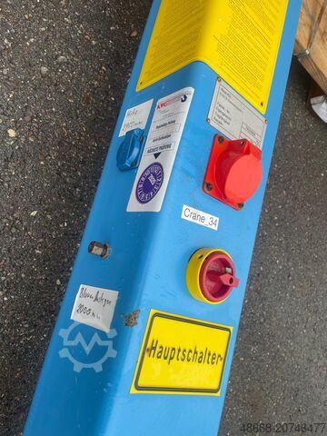 Column-mounted slewing jib crane with articulated arm Abus 250 Kg