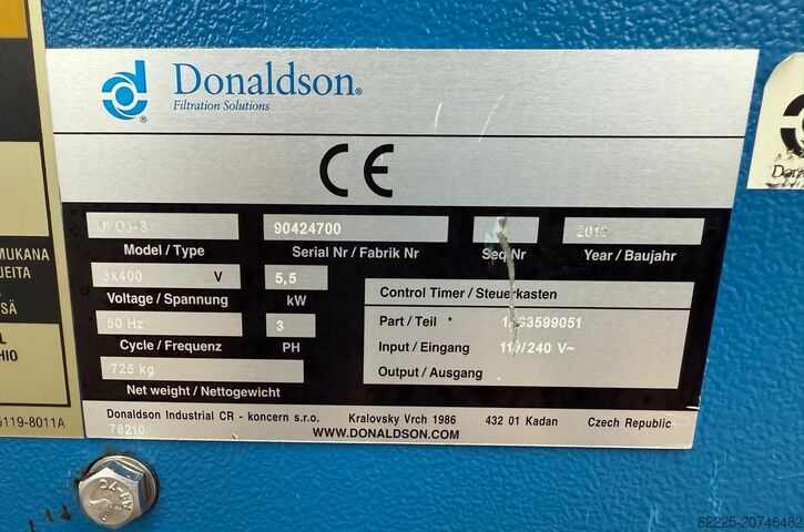 Estrattore di fumi di saldatura Donaldson Donaldson Torit DFO 3-3