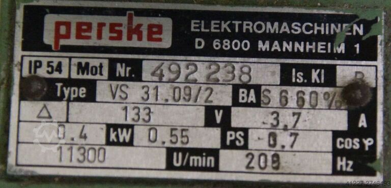 Motor de fresado para máquinas de procesamiento de cantos Perske VS 31.09/2