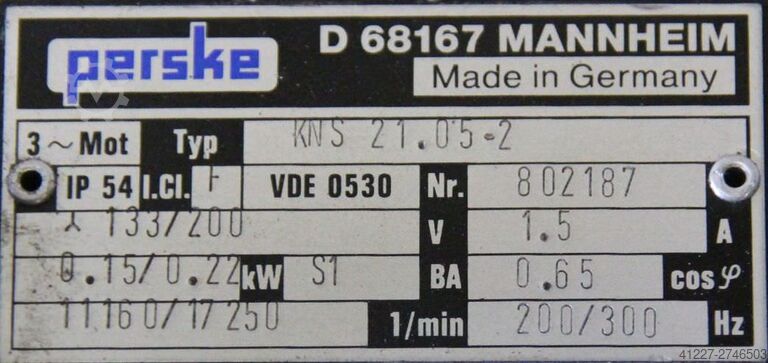 Frezen van motor voor rand verwerking van machines Perske KNS 21.05-2