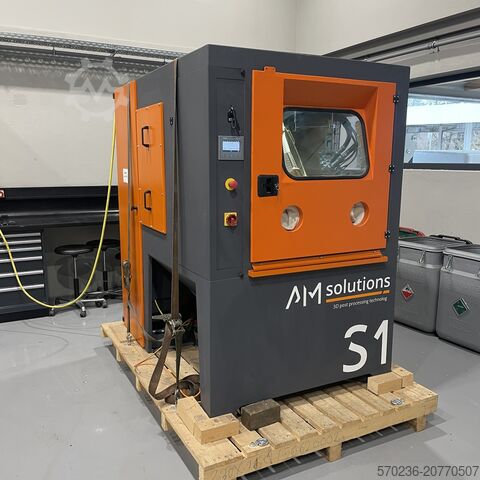 Rösler S1 sandblæsningsanlæg med drejekurv  Rösler S1 Strahlanlage Drehkorb