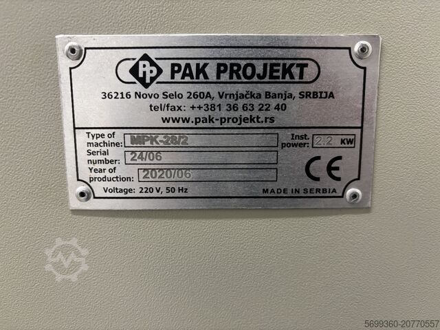 Paper bag making machine Pak Projekt MPK-28/2