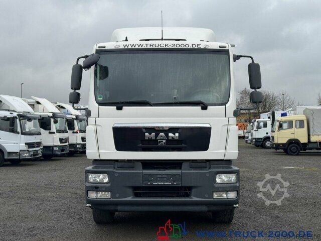 Ciężarówka z płaską platformą MAN TGM 18.290 Glastransporter Glasreff PK12001EH FB