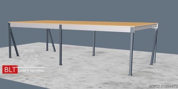 Opbevaringsplatform 5x10m Lagerbühne , Belastung : 500kg/qm Unterkante: 2,5m , ca. 50qm Systembühne