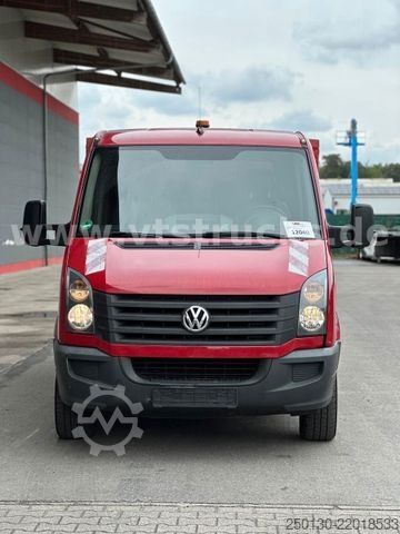 Gardinsided kassevogn VW Crafter 35 Doppelkabine Pritsche + Plane