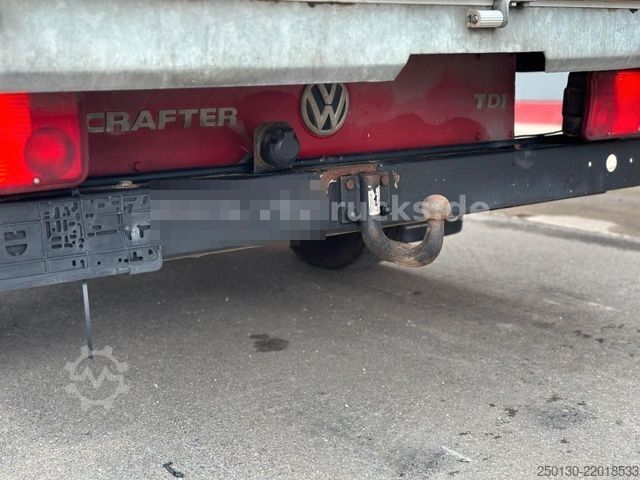 Gardinsided kassevogn VW Crafter 35 Doppelkabine Pritsche + Plane