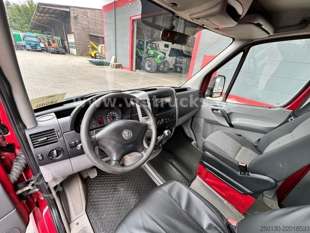 Gardinsided kassevogn VW Crafter 35 Doppelkabine Pritsche + Plane
