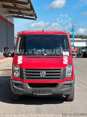 Gardinsided kassevogn VW Crafter 35 Doppelkabine Pritsche + Plane