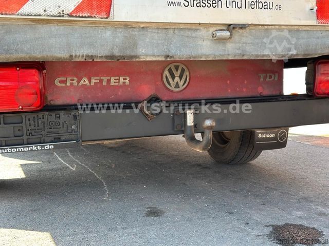 Gardinsided kassevogn VW Crafter 35 Doppelkabine Pritsche + Plane