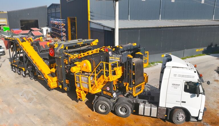 Kırma ünitesi FABO Mobile Impact Crusher Mobile Impact Crusher MTK-130