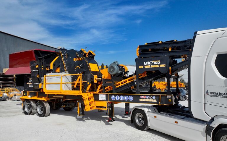 Jednostka krusząca FABO Mobile Impact Crusher Mobile Impact Crusher MIC-100
