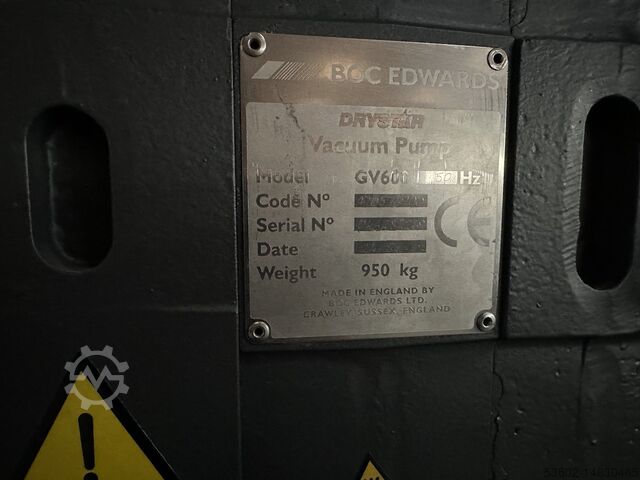 Vacuum pump BOC EDWARDS GV600 EH4200