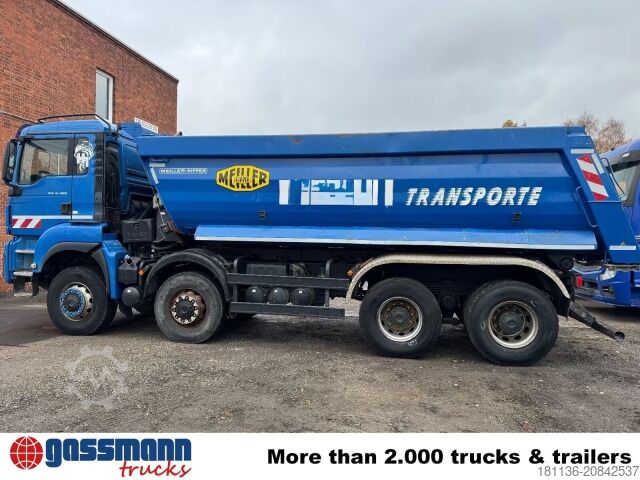 Special purpose truck MAN TGS 41.460 8x8 BB, Meiller Stahlmulde ca. 20m³