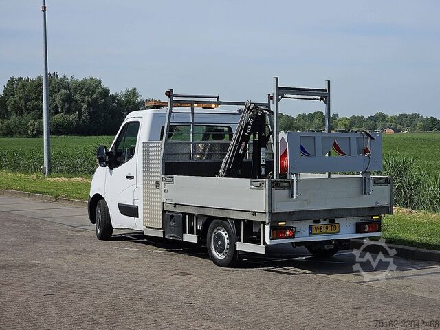 Camion à plateau avec grue RENAULT MASTER T35 HIAB T-CLX13 EURO6