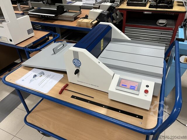 Halbautomatische Rillmaschine Cyklos GPM 450SA Semi-Automatic Creaser