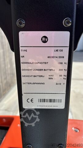 Elektrikli transpalet, palet taşıma arabası BT LWE 130 palletwagen
