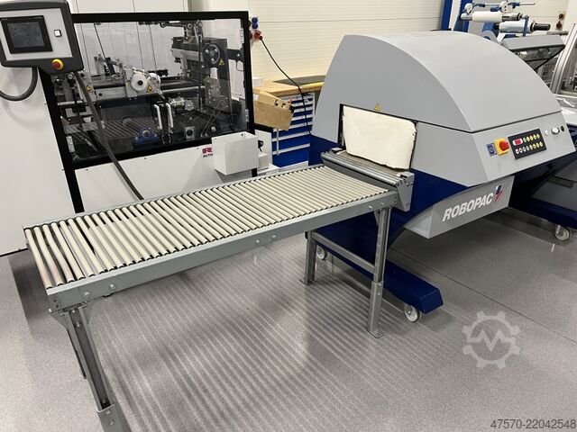 Schrumpftunnel mit Schweißgerät Robopac Pack 6050A Shrink Tunnel with Sealer