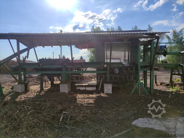 Rundholzplatz sorting line sorting line